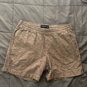 Abercrombie & Firch linen blend pull on shorts